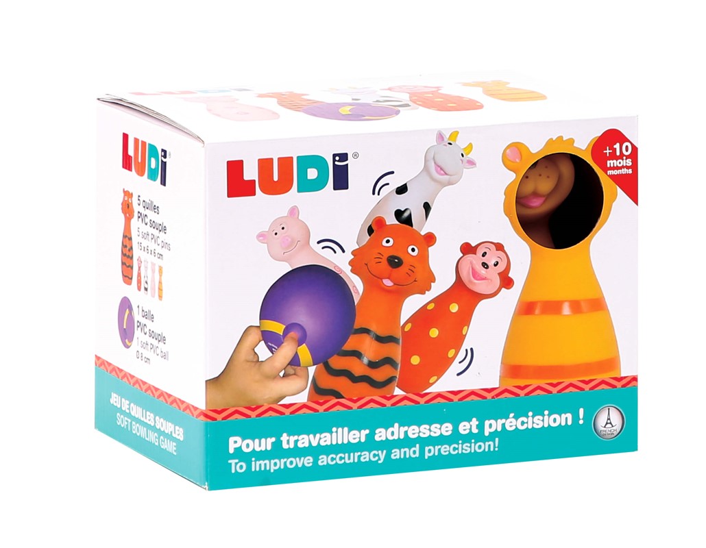 JUEGO DE BOLOS - ANIMALES - LUDI