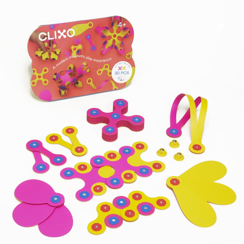 CLIXO CREW PACK - YELLOW+PINK - 30 PIEZAS