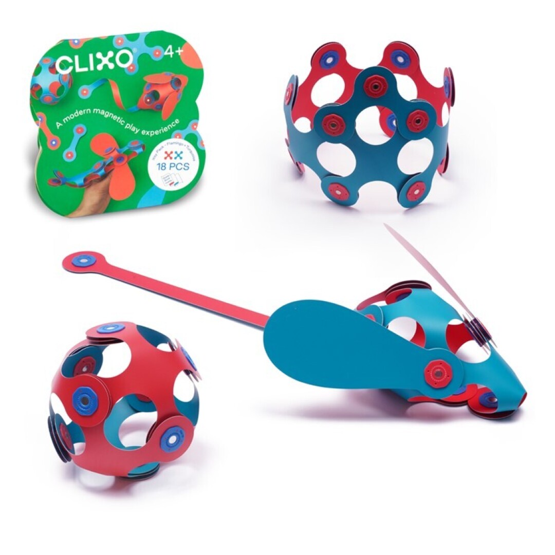 CLIXO ITSY PACK- FLAMINGO/TURQUESA - 18 PIEZAS