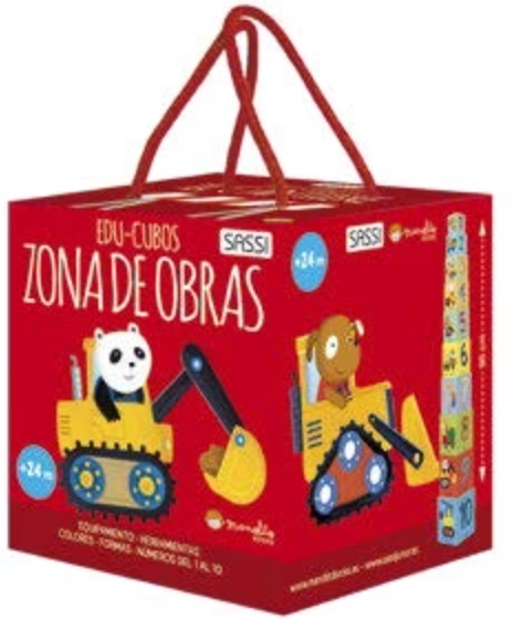 ZONA DE OBRA: EDUCUBOS - CUBOS + LIBRO - MANOLITO BOOKS