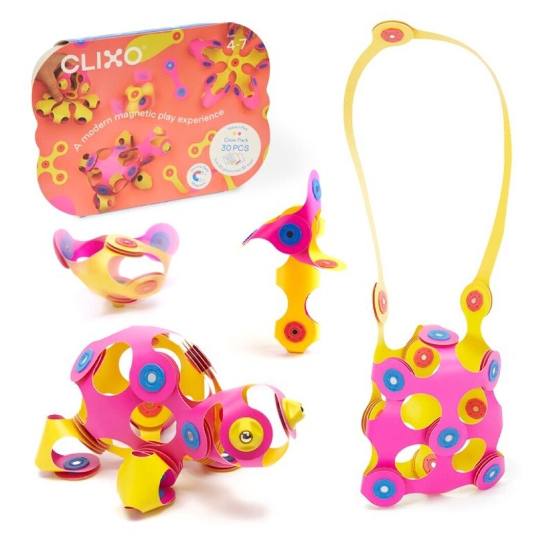 CLIXO CREW PACK - YELLOW+PINK - 30 PIEZAS