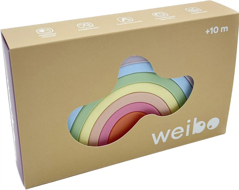 APILABLE SILICONA - RAINBOW PASTEL -WEIBO