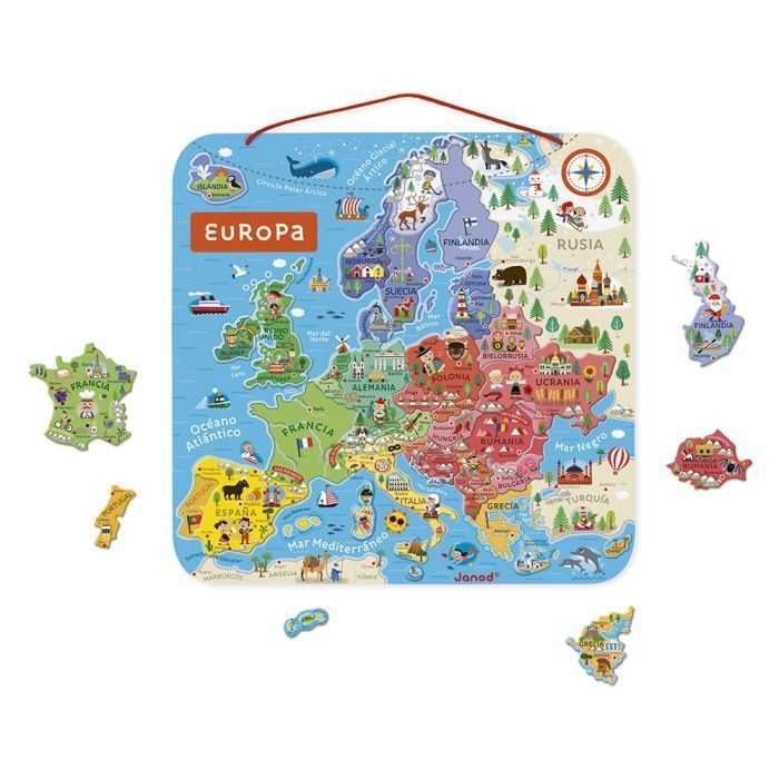 MAPA DE EUROPA MAGNÉTICO - JANOD