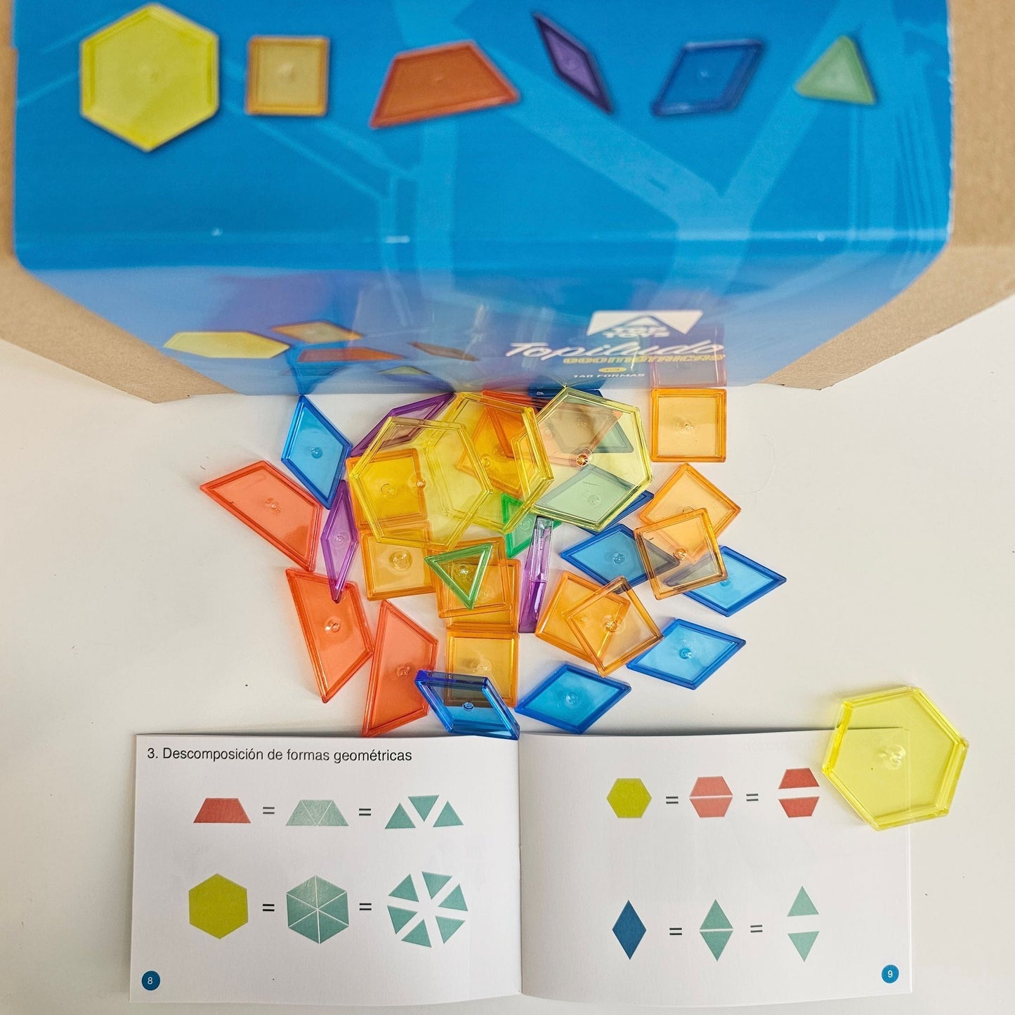 140 FICHAS TRASLÚCIDAS GEOMÉTRICAS - TOPILUDO