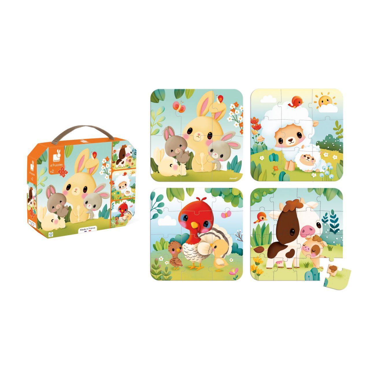 PUZZLES EVOLUTIVOS DE LOS ANIMALES DE LA GRANJA - JANOD