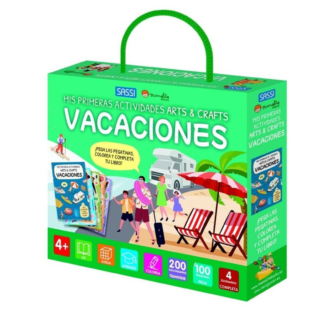 VACACIONES - MIS PRIMERAS ACTIVIDADES ARTS & CRAFTS - MANOLITO BOOKS