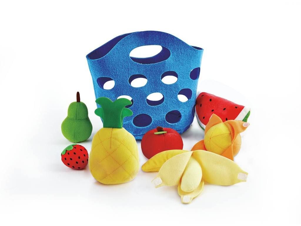 CESTA DE FRUTAS DE TELA