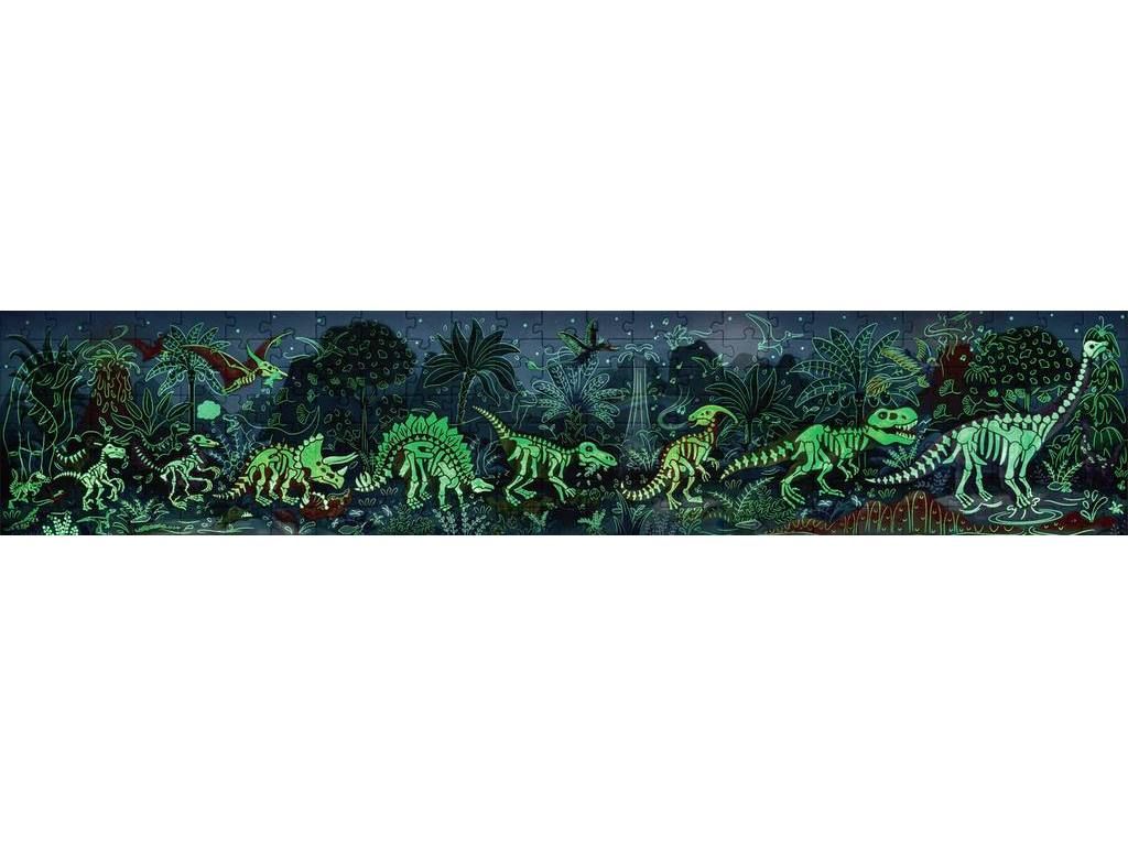PUZZLE DINOSAURIOS - BRILLA EN LA OSCURIDAD- HAPE
