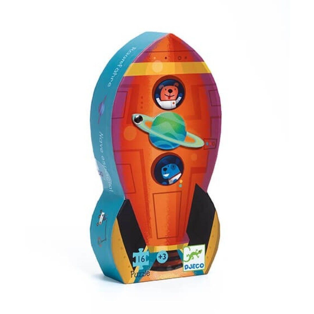 NAVE ESPACIAL- PUZZLE 16 PIEZAS- CAJA SILUETA