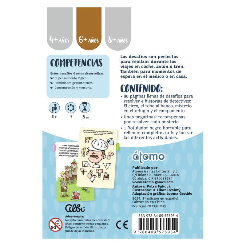 GENIUS MISTERIOS: HISTORIAS DE DETECTIVES - CLUB A- ÁTOMO GAMES