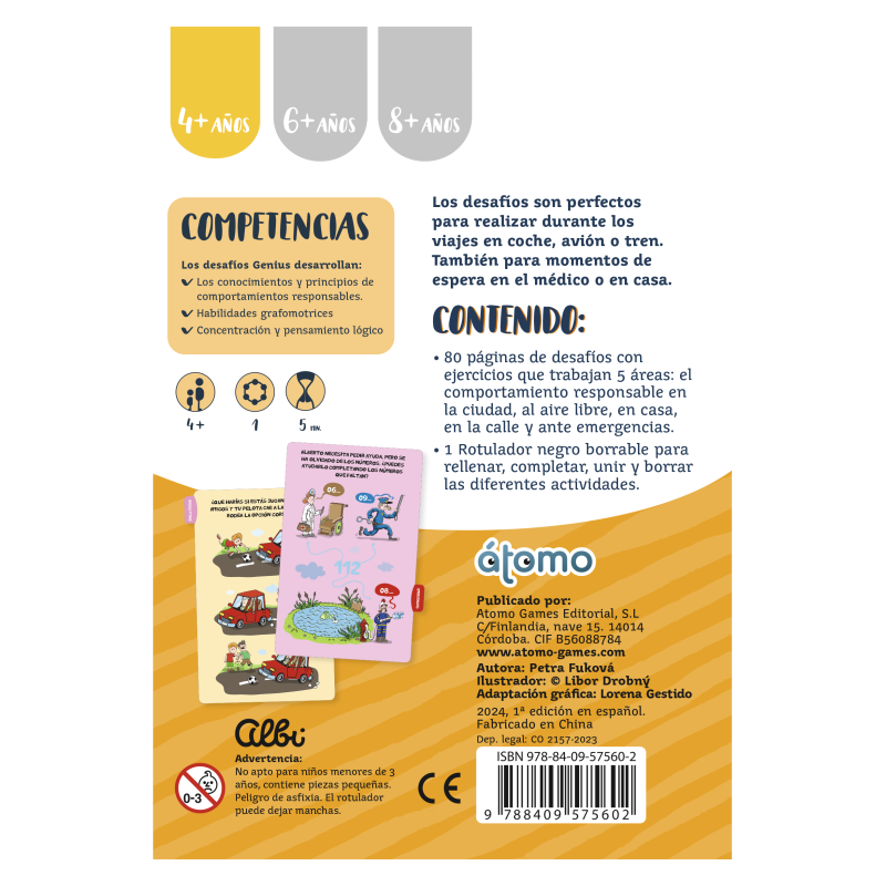 GENIUS PELIGROS: ¡APRENDE A SOBREVIVIR! - CLUB A - ÁTOMO GAMES