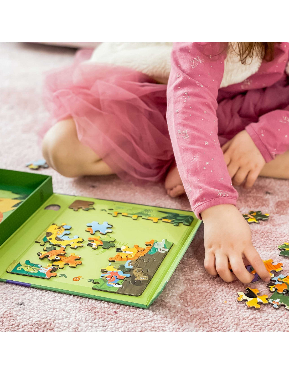 PUZZLE MAGNÉTICO 2 EN 1- JUNGLA DE DÍA Y DE NOCHE