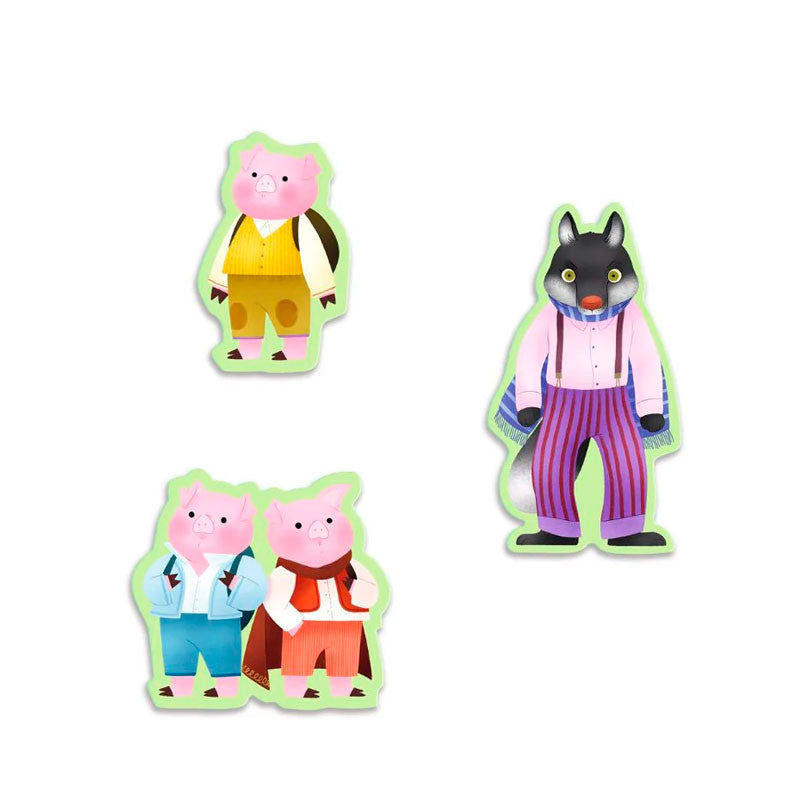 PUZZLE DEL CUENTO " LOS TRES CERDITOS" - DJECO