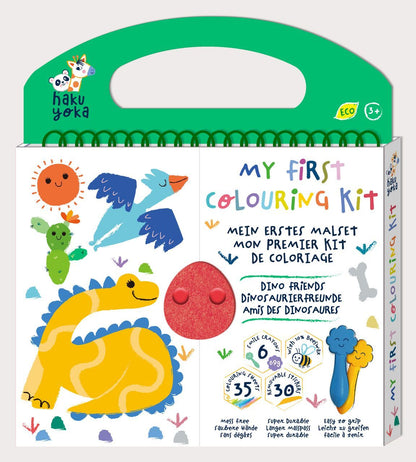 PRIMER KIT PARA COLOREAR - AMIGOS DE LOS DINOSAURIOS - HAKU YOKA