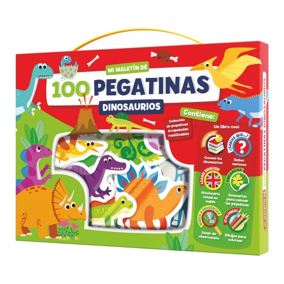 MI MALETÍN DE 100 PEGATINAS - DINOSAURIOS-