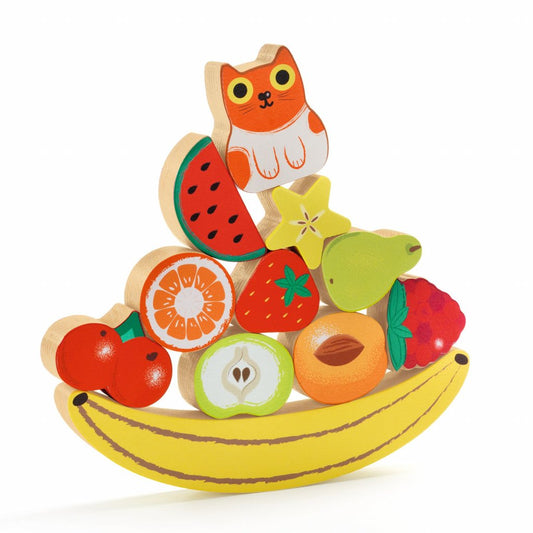 PUZZLE+JUEGO DE EQUILIBRIO - FRUTAS