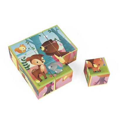 KUBKID ANIMALES DEL BOSQUE - PUZZLE EN CUBOS