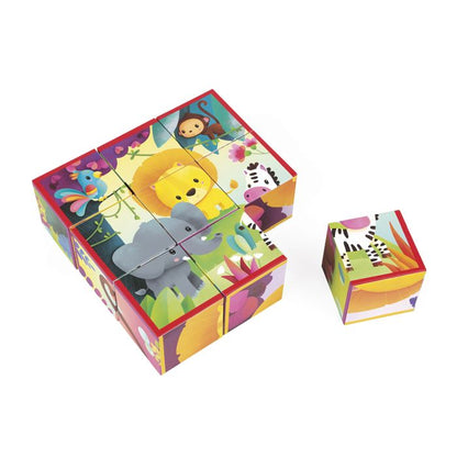 KUBKIDS ANIMALES DE LA SELVA - PUZZLE EN CUBOS -