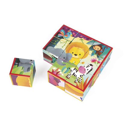 KUBKIDS ANIMALES DE LA SELVA - PUZZLE EN CUBOS -