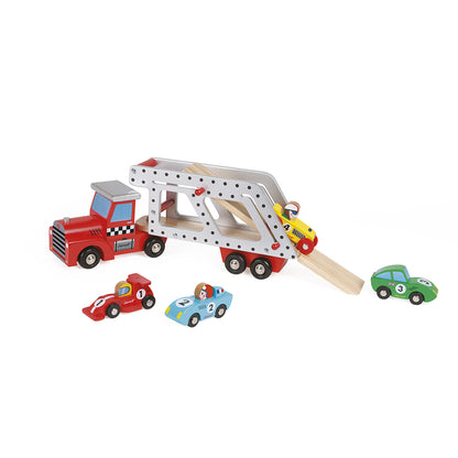 CAMIÓN PORTACOCHES + 4 COCHES - JANOD