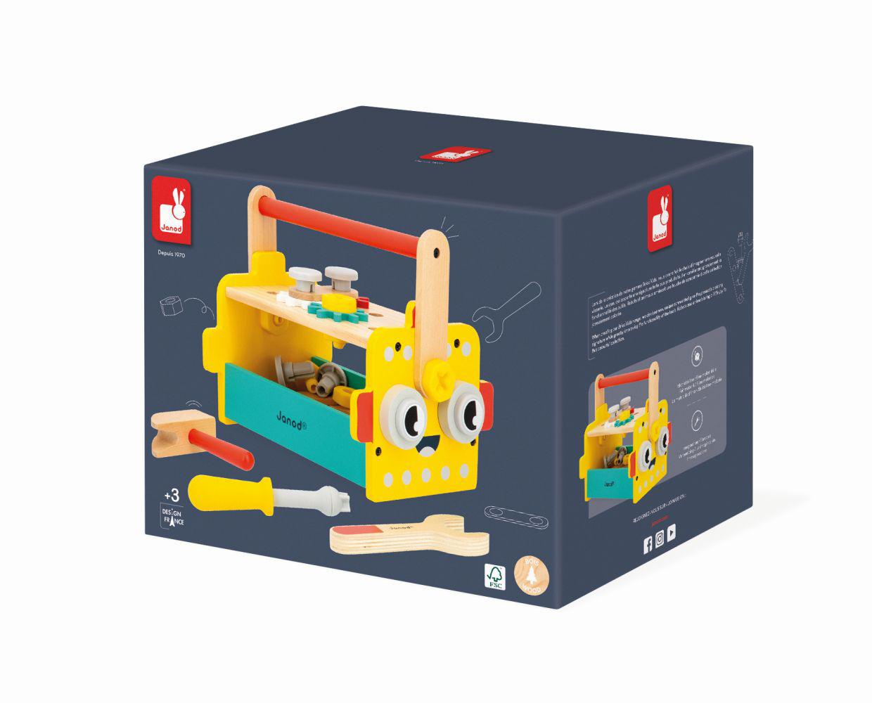 BRICO'KIDS - CAJA DE HERRAMIENTAS ROBOT - JANOD