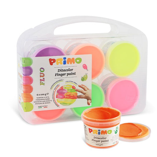 VALIJA PINTURA DE DEDOS FLÚOR - LÍNEA PRIMO