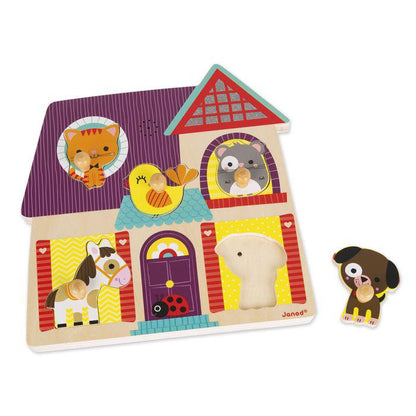 MIS AMIGOS LOS ANIMALES - PUZZLE ENCAJABLE MUSICAL - JANOD