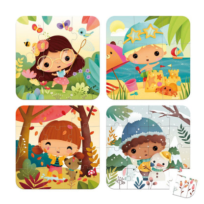 PUZZLES EVOLUTIVOS  "LAS CUATRO ESTACIONES" - JANOD