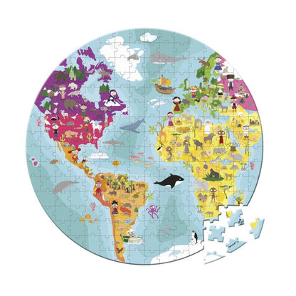 PUZZLE ILUSTRADO A DOS CARAS "PLANETA AZUL" - 208 PIEZAS - JANOD