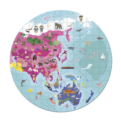 PUZZLE ILUSTRADO A DOS CARAS "PLANETA AZUL" - 208 PIEZAS - JANOD