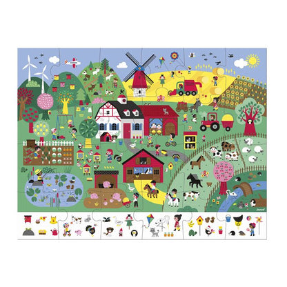 PUZZLE DE OBSERVACIÓN "LA GRANJA" - 24 PIEZAS - JANOD