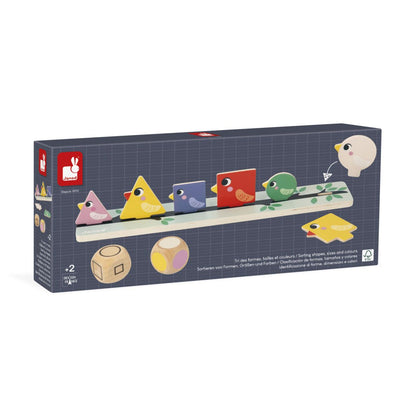 PÁJAROS - CLASIFICACIÓN DE FORMAS COLORES Y FORMAS - JUEGOS PEDAGÓGICOS ANOD