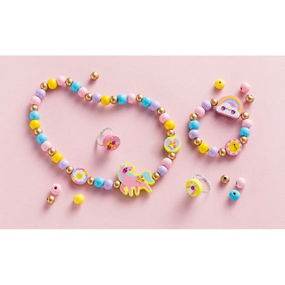 4 JOYAS DE MADERA PARA CREAR - RAINBOW LAND -