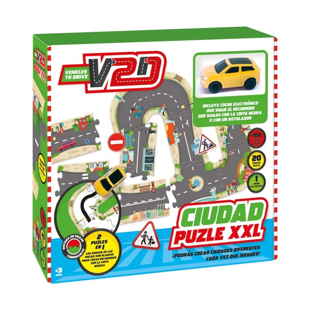 PUZZLE XXL INFINITO- LA CIUDAD CON COCHE- IMAGILAND