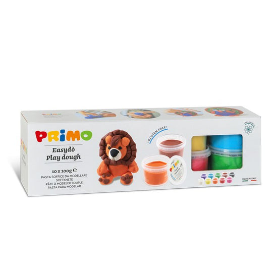 PASTA PARA MODELAR- 10 COLORES- LÍNEA PRIMO