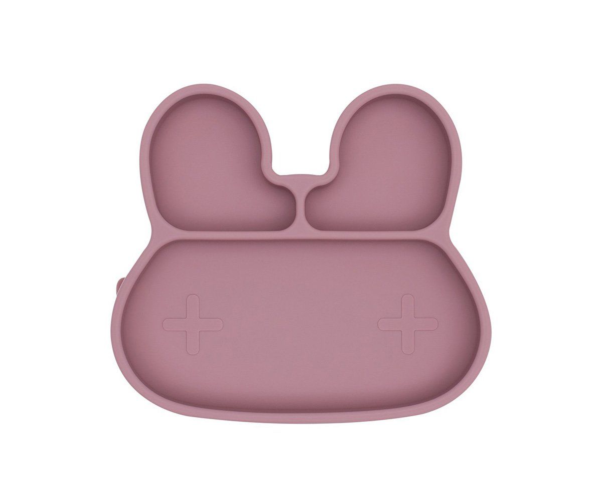 Plato con Ventosa Conejito Rosa Empolvado - We Might Be Tiny