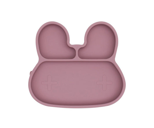 Plato con Ventosa Conejito Rosa Empolvado - We Might Be Tiny