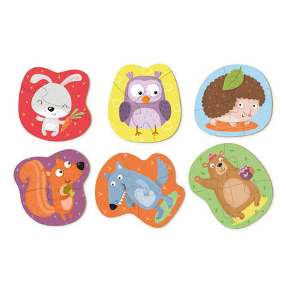 ANIMALES DEL BOSQUE - PUZZLE PROGRESIVO