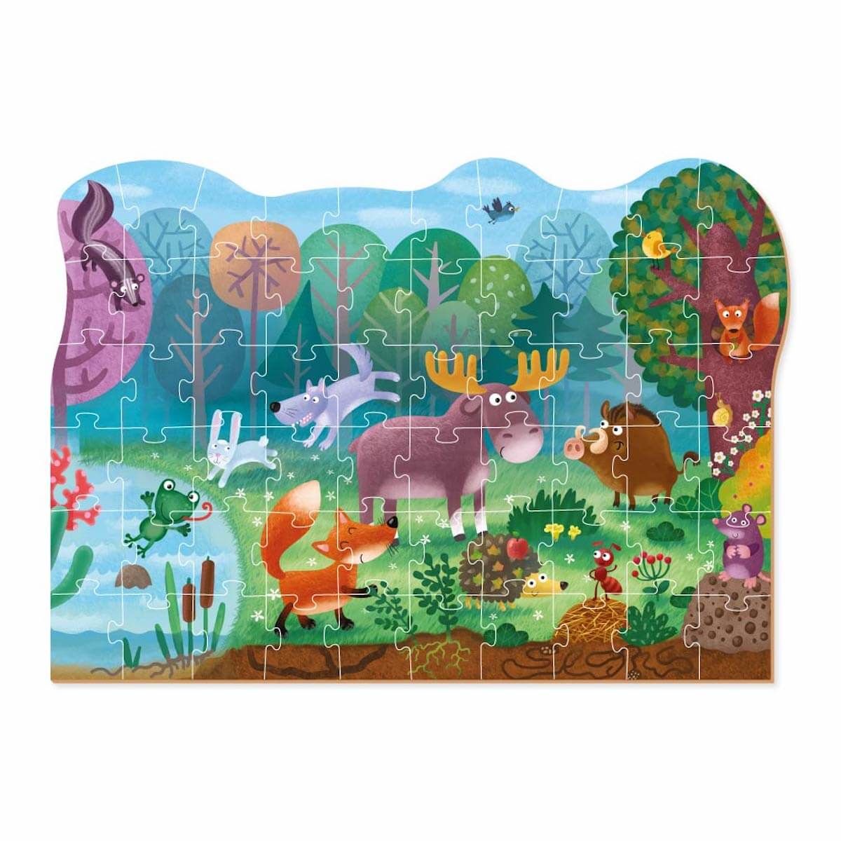 ANIMALES DEL BOSQUE - PUZZLE 60 PIEZAS