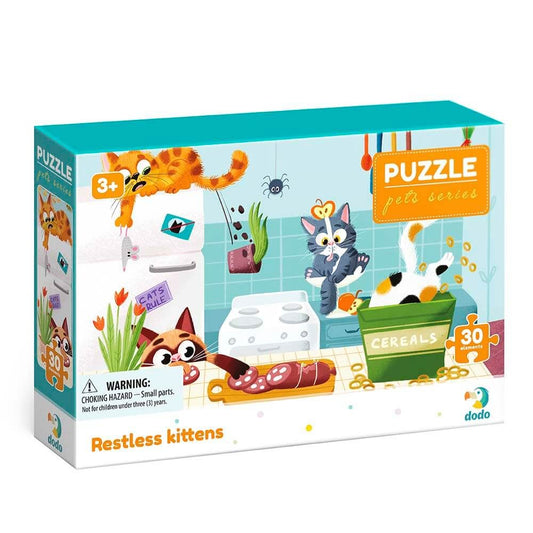 PUZZLE MASCOTAS - GATOS TRAVIESOS-