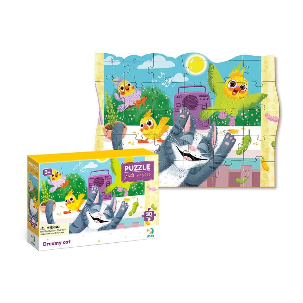 PUZZLE MASCOTAS -GATO FELIZ-