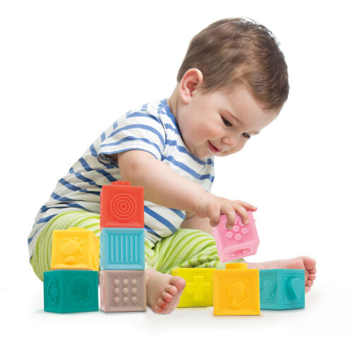 LUDI PRIMERA EDAD - CONJUNTO 6 PELOTAS + 6 CUBOS