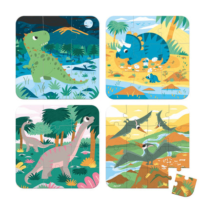 PUZZLES EVOLUTIVOS "LOS DINOSAURIOS" - JANOD
