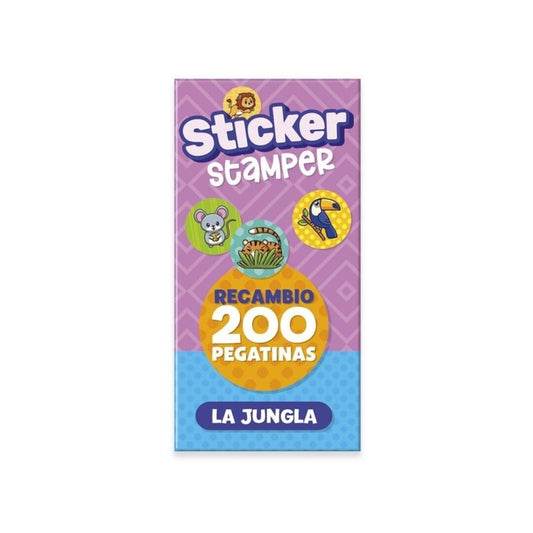 RECAMBIO STICKER STAMPER - LA JUNGLA-