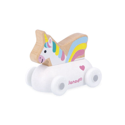 COCHE UNICORNIO DE MADERA - REINO ENCANTADO - CROSS ROADS JANOD
