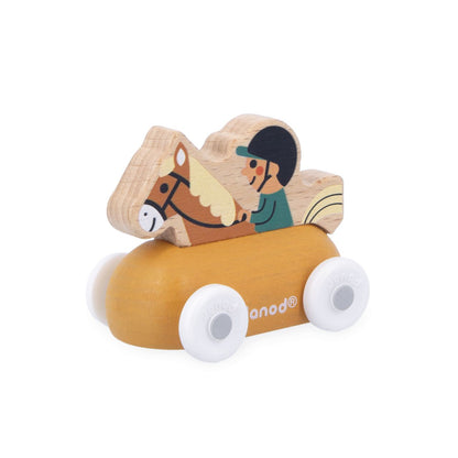JINETE COCHE DE MADERA- CROSS ROADS -JANOD