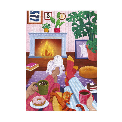 NOCHE JUNTO AL FUEGO - PUZZLE 500 PIEZAS- JANOD