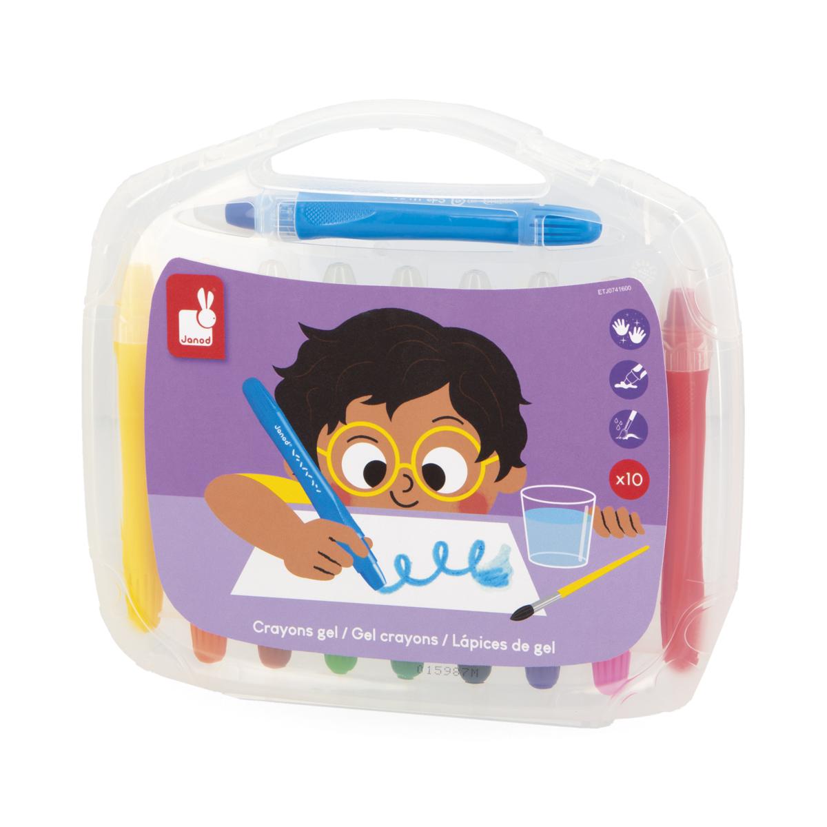 VALIJA LÁPICES DE GEL X 10 - JANOD