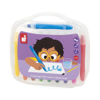 VALIJA LÁPICES DE GEL X 10 - JANOD