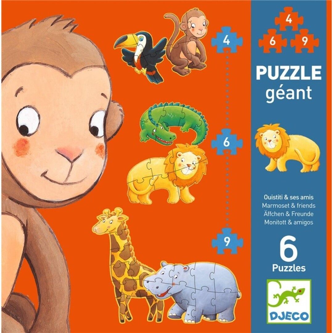 6 PUZZLES GIGANTES EVOLUTIVOS - DJECO